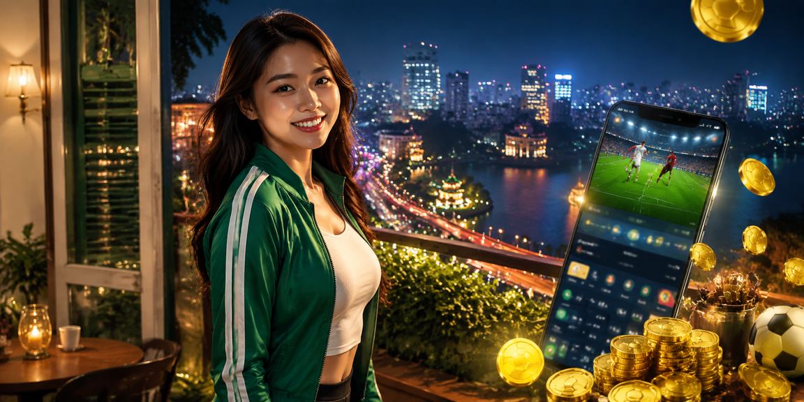 Người dùng Hà Nội thư giãn với cà phê buổi sáng và truy cập game trực tuyến trên điện thoại